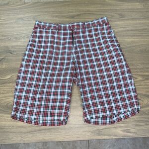 Polo Ralph Lauren Men’s Golf Shorts Bradbury Fit Bleecker Red Plaid Size 33”